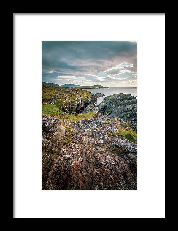 Rugged Framed Print featuring the photograph Kilcatherine Points by Mark Callanan
