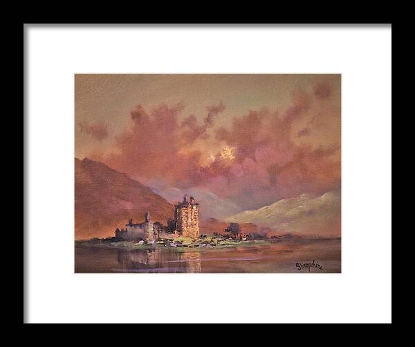 Scotland Framed Print featuring the painting Kilchurn Castle by Tom Shropshire