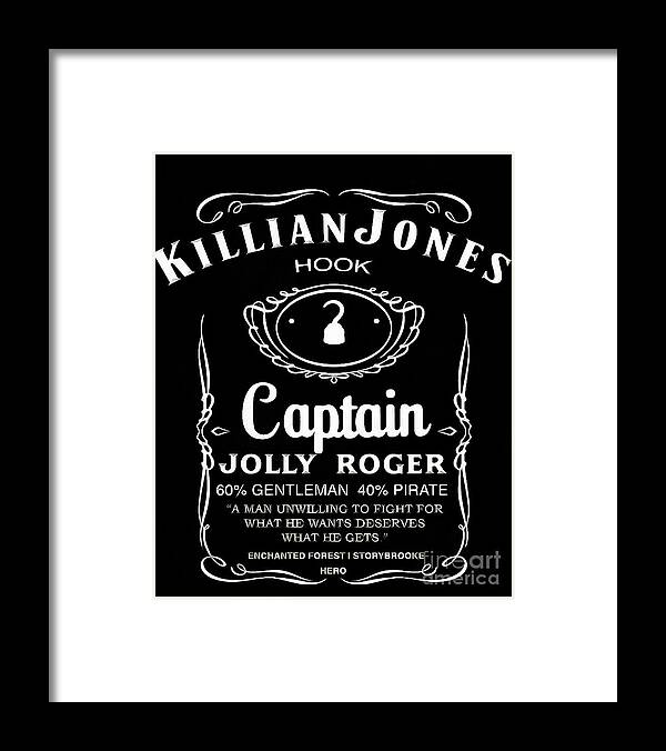 Killian Jones Framed Print featuring the digital art Killian Jones by Pia Abrahamsson