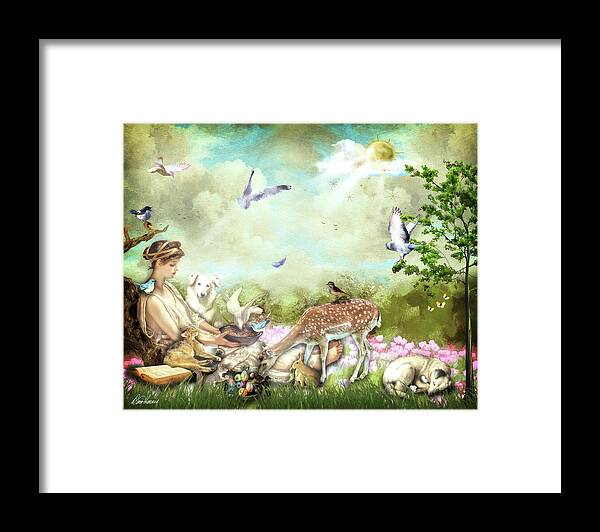 Kindness Framed Print featuring the digital art Kindness by Diana Haronis