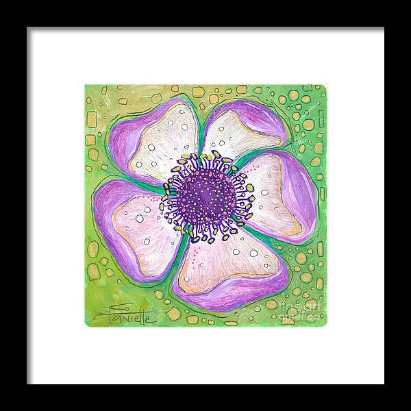 Flower Painting Framed Print featuring the painting Kindness by Tanielle Childers