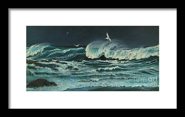 King Tides Framed Print featuring the painting King Tides by Jeanette French