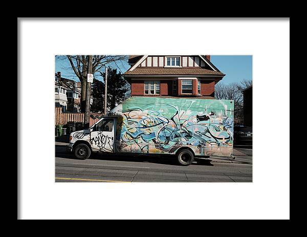 Urban Framed Print featuring the photograph Kingston Street Truck by Kreddible Trout