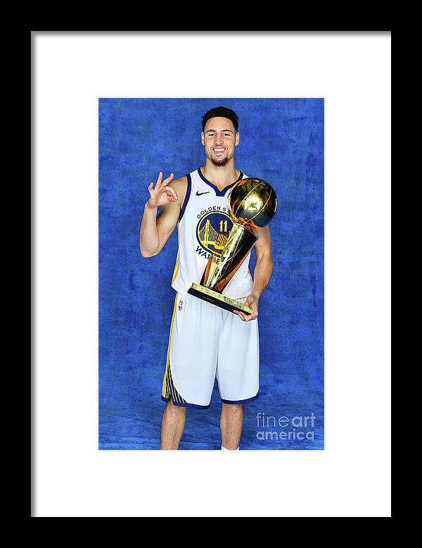 Klay Thompson Framed Print featuring the photograph Klay Thompson by Jesse D. Garrabrant