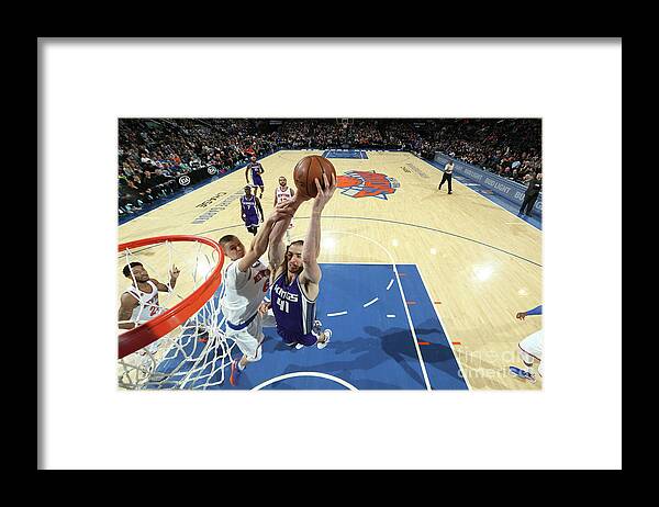 Nba Pro Basketball Framed Print featuring the photograph Kosta Koufos by Nathaniel S. Butler