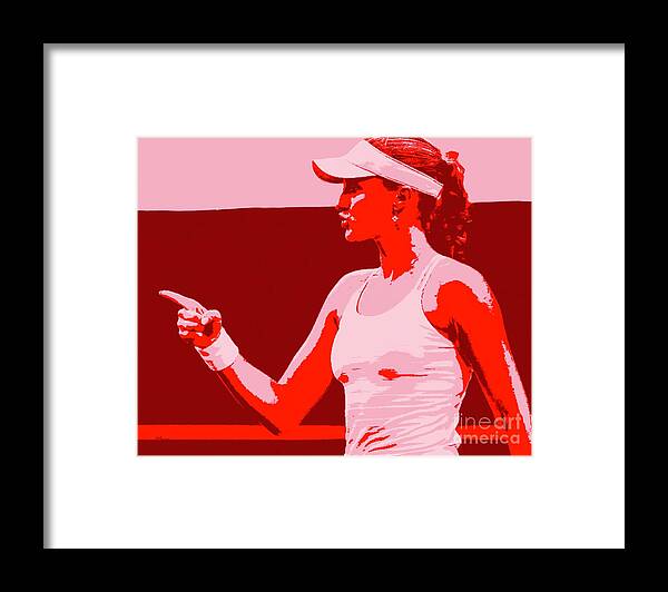 Mladenovic Framed Print featuring the painting Kristina Mladenovic by Jack Bunds