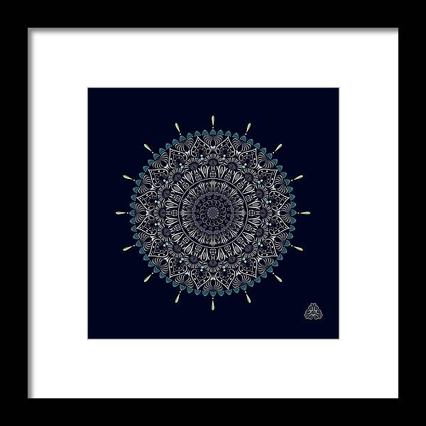 Mandala Framed Print featuring the digital art Kuklos No 4334 by Alan Bennington