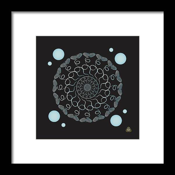 Mandala Framed Print featuring the digital art Kuklos No 4336 by Alan Bennington