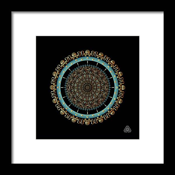 Mandala Framed Print featuring the digital art KUKLOS No 4339 by Alan Bennington
