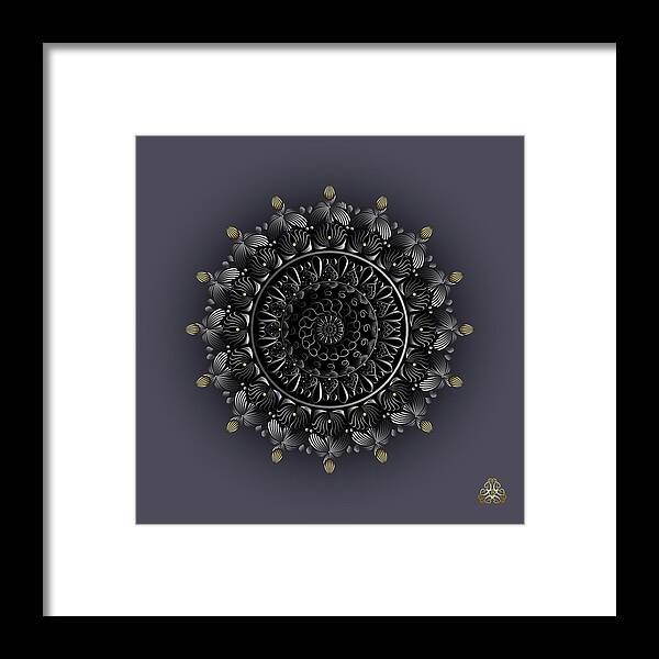 Mandala Framed Print featuring the digital art Kuklos No 4342 by Alan Bennington