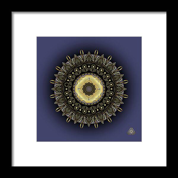 Mandala Framed Print featuring the digital art Kuklos No 4343 by Alan Bennington