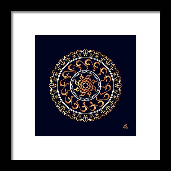 Mandala Framed Print featuring the digital art Kuklos No 4352 by Alan Bennington