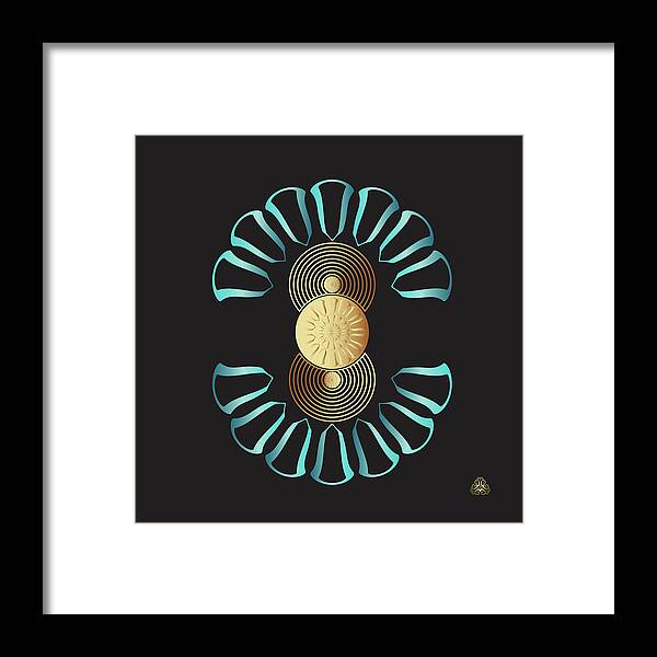 Mandala Framed Print featuring the digital art Kuklos No 4366 by Alan Bennington
