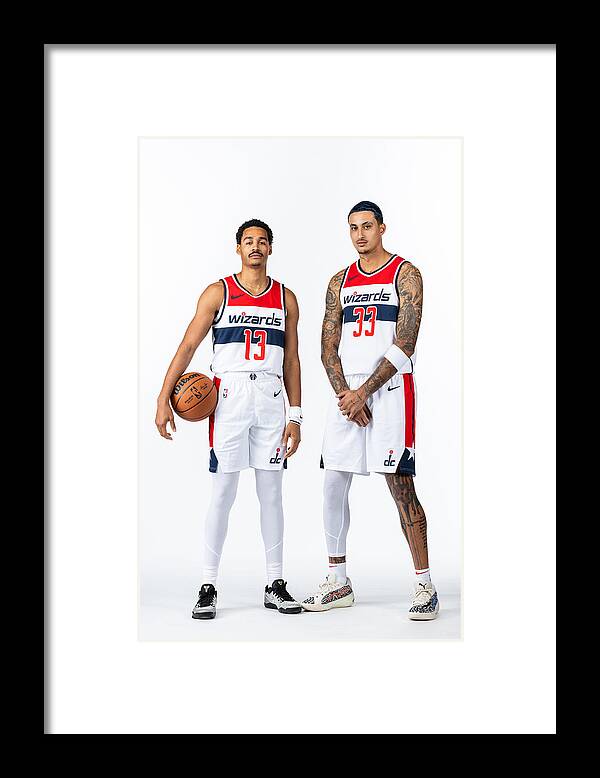 Media Day Framed Print featuring the photograph Kyle Kuzma by Stephen Gosling