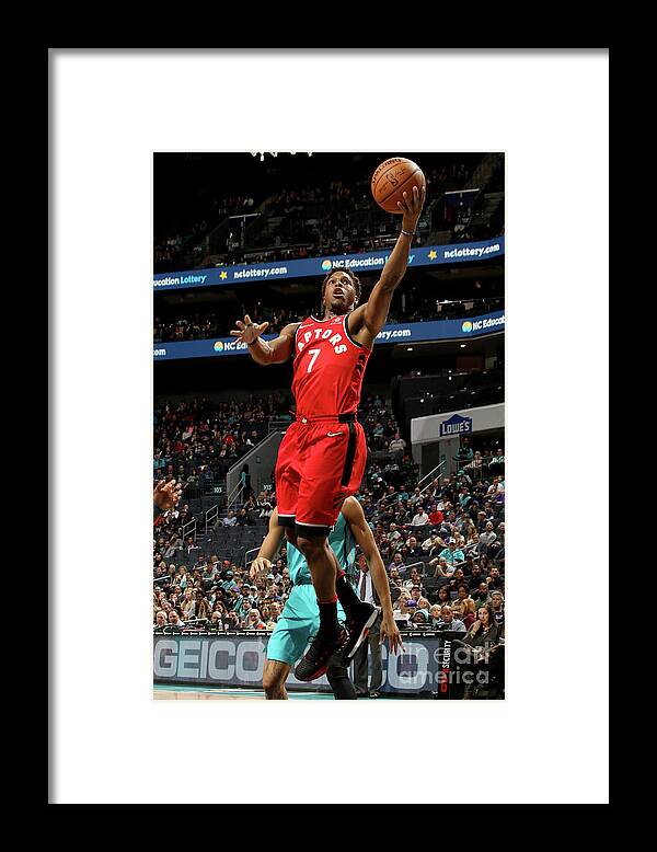Kyle Lowry Framed Print featuring the photograph Kyle Lowry by Brock Williams-smith