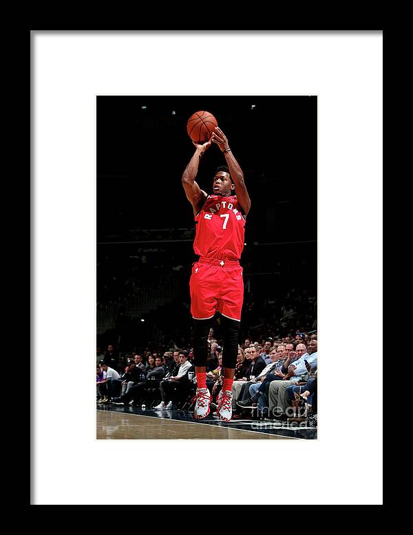 Kyle Lowry Framed Print featuring the photograph Kyle Lowry by Ned Dishman