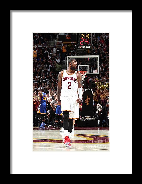 Playoffs Framed Print featuring the photograph Kyrie Irving by Nathaniel S. Butler