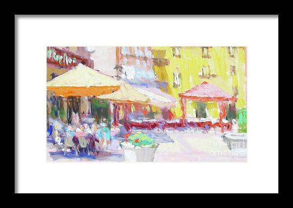Fresia Framed Print featuring the painting A Summer Afternoon by Jerry Fresia