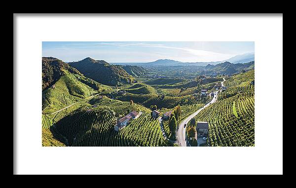 Wine Framed Print featuring the photograph La Strada del Prosecco by Francesco Riccardo Iacomino
