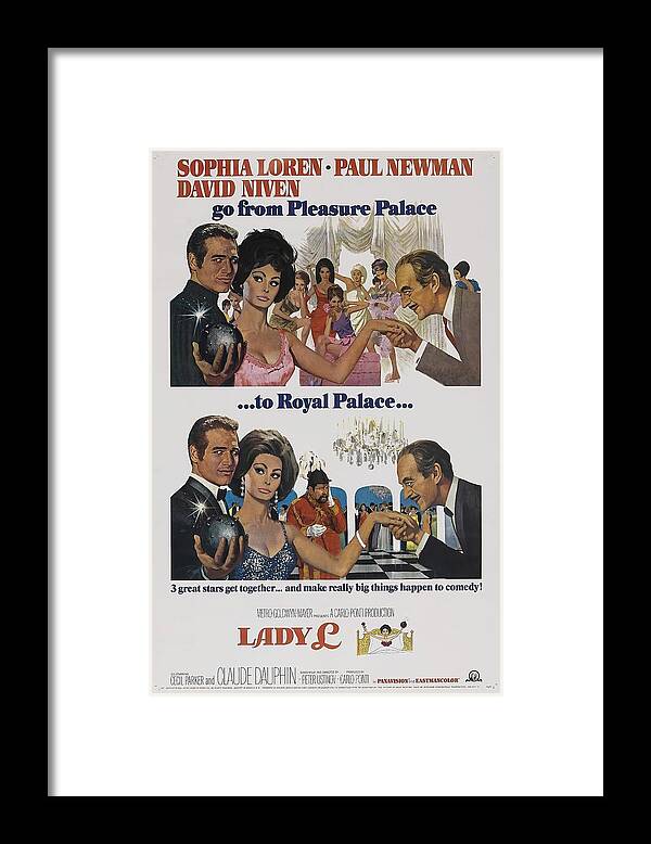 Lady Framed Print featuring the mixed media ''Lady L'', 1965, art by Howard Terpning by Movie World Posters