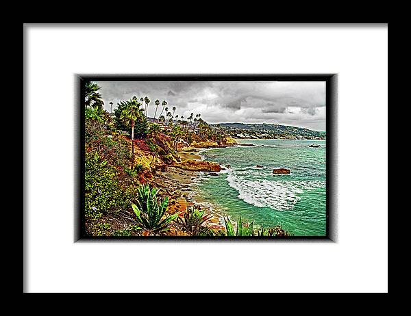 Laguna Framed Print featuring the photograph Laguna Shoreline by Richard Risely