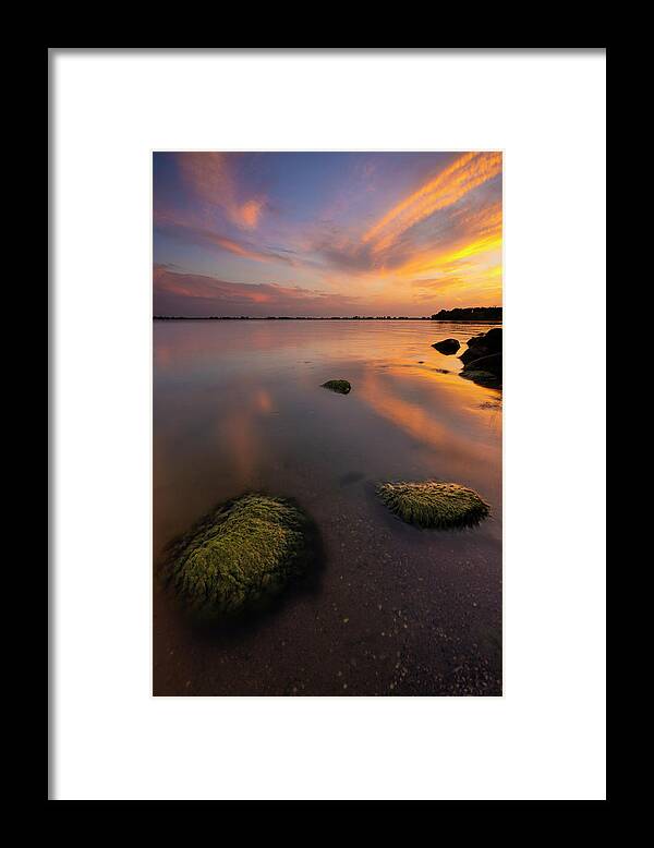  Lake Framed Print featuring the photograph Lake Byron Sunset by Aaron J Groen
