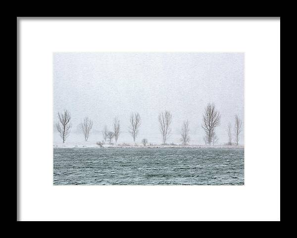 Snow Framed Print featuring the photograph Lake Effect by Darren White