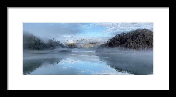 Landscape Framed Print featuring the photograph Lake Fog by Tom Culver