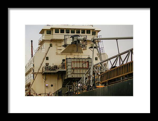 Canada Framed Print featuring the photograph Lake Freighter by Deb Beausoleil