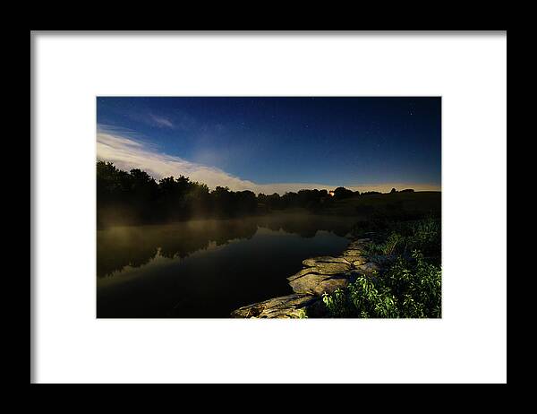 America Framed Print featuring the photograph Lake ghosts by Alexey Stiop