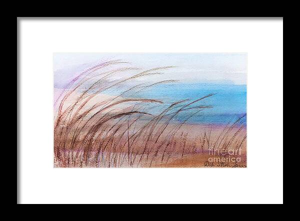 Door County Framed Print featuring the painting Lake Grass by Deb Stroh-Larson