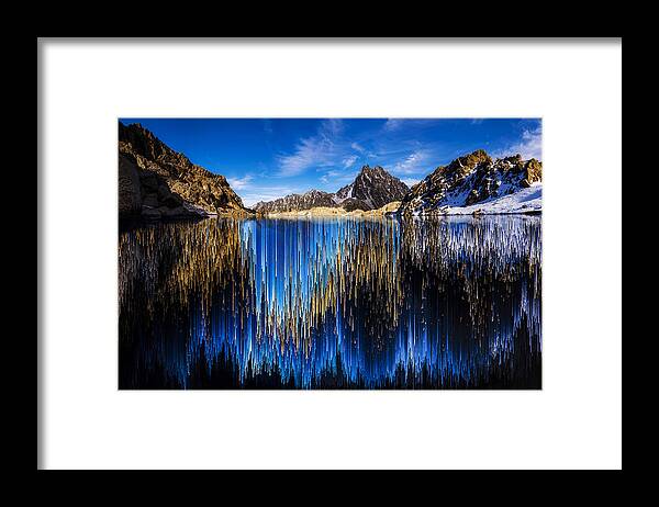 Wild Framed Print featuring the photograph Lake Ingalls Pixel Sort by Pelo Blanco Photo