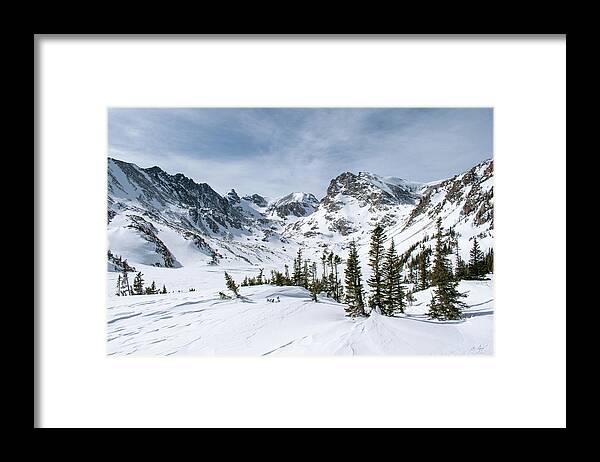 Colorado Framed Print featuring the photograph Lake Isabelle Winter by Aaron Spong