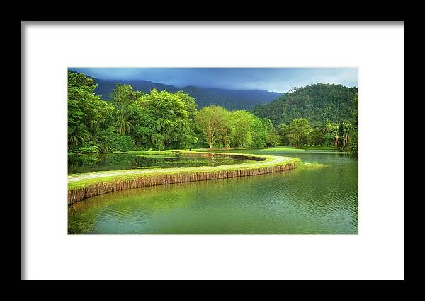 Lake Framed Print featuring the photograph Lake Landscape by Robert Bociaga