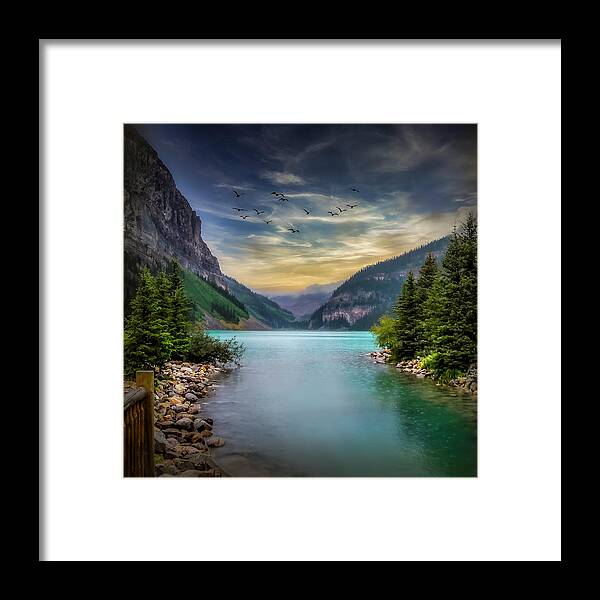 Landscape Framed Print featuring the photograph Lake Louise by Chris Boulton