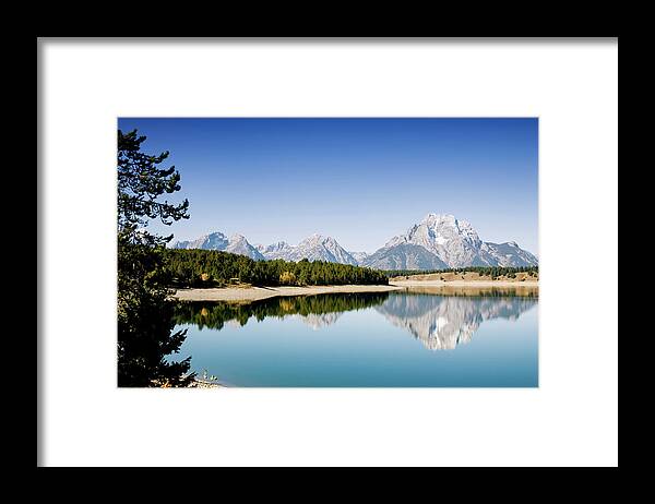 Landscape Framed Print featuring the photograph Lake McDonald by Mango Art