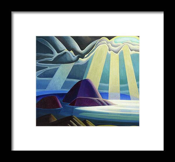 Lawren S. Harris Framed Print featuring the painting Lake Superior, 1923 by Lawren Stewart Harris