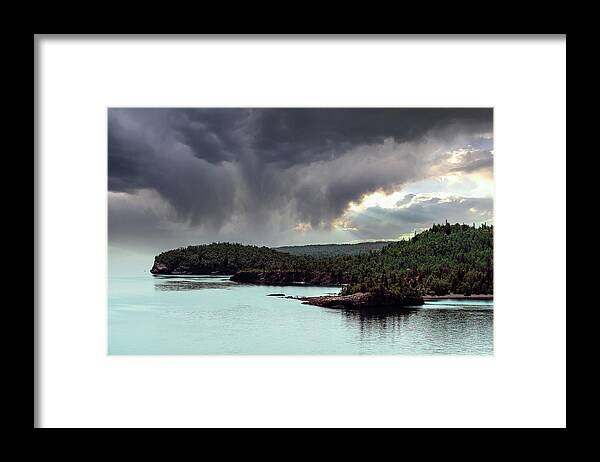 Minnesota Framed Print featuring the photograph Lake Superior by Pablo Saccinto