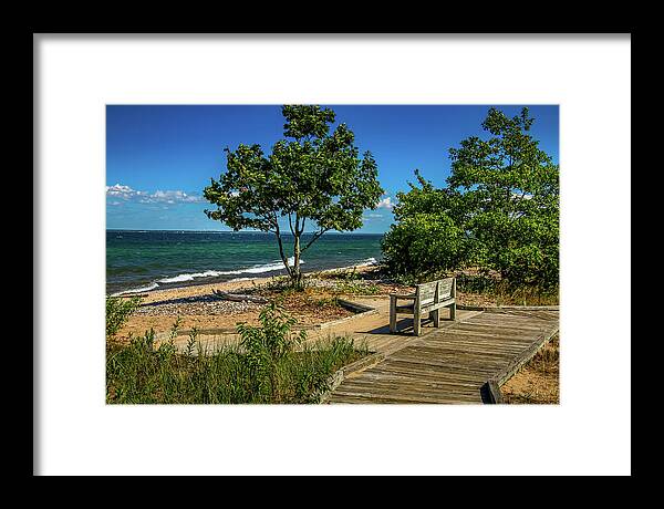 Lake Superior Framed Print featuring the photograph Lake Superior View by Deb Beausoleil