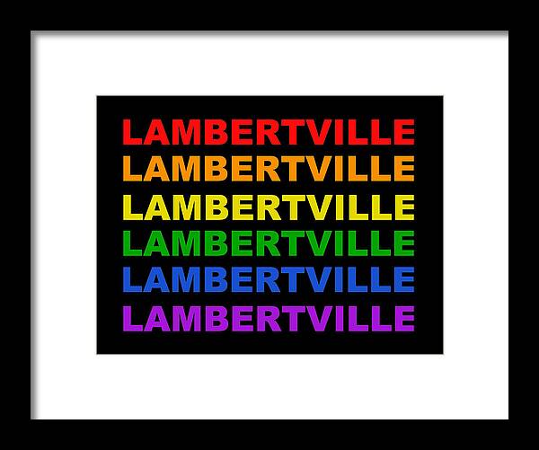 Lambertville Framed Print featuring the digital art Lambertville by Val Arie