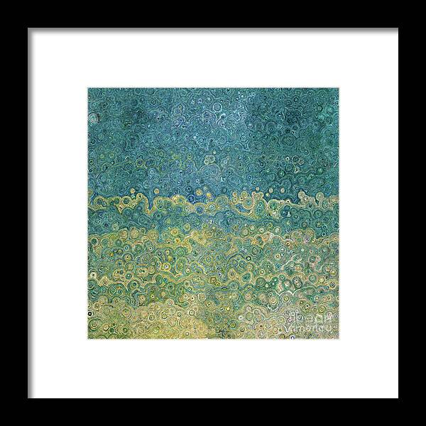 Blue Framed Print featuring the painting Lamentations 3 24. I Hope In Him. by Mark Lawrence