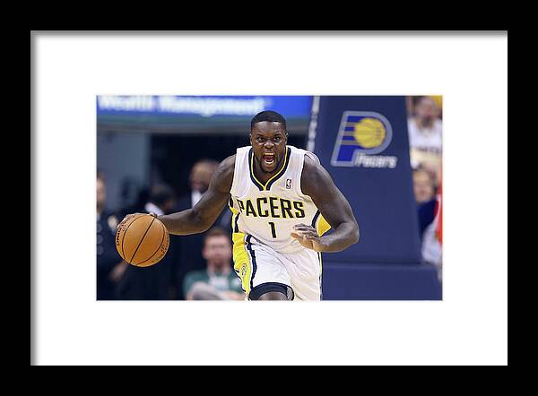Playoffs Framed Print featuring the photograph Lance Stephenson by Andy Lyons
