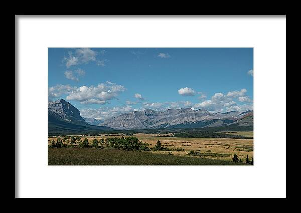 Landscape Framed Print featuring the photograph Landscape in the Alberta Rockies by Karen Rispin