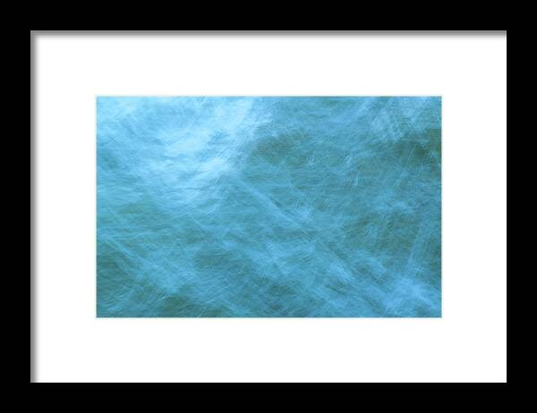 Abstract Framed Print featuring the photograph Landwater Abstractions II by Denise Dethlefsen