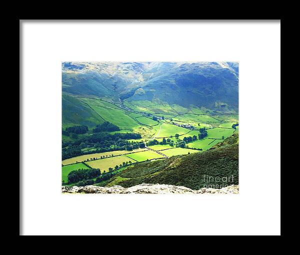 Langdale Framed Print featuring the photograph Langdale Valley by Brian Watt