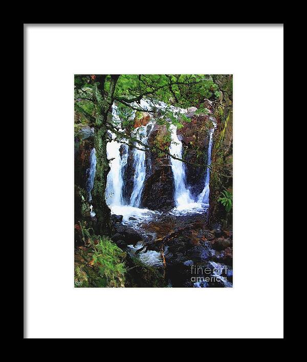 Lake District Framed Print featuring the photograph Langdale Waterfall by Brian Watt