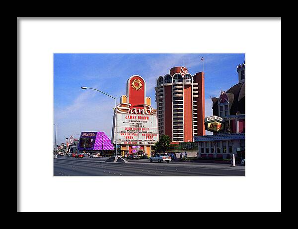 America Framed Print featuring the photograph Las Vegas 1994 #1 by Frank Romeo