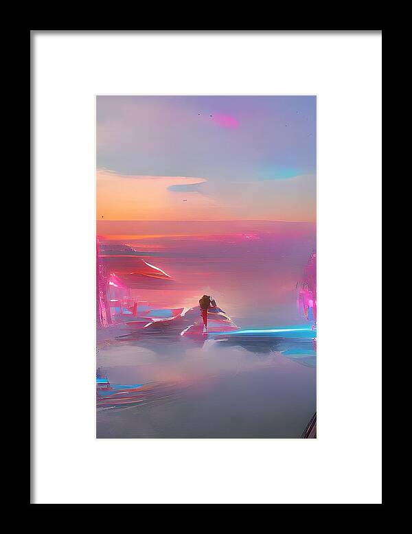  Framed Print featuring the digital art Laser by Rod Turner
