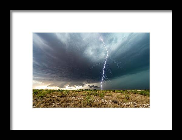 Lightning Framed Print featuring the photograph Last Chance by Marcus Hustedde