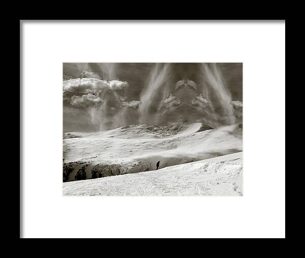 Boarder Framed Print featuring the photograph Last Run at Breckenridge by Wayne King
